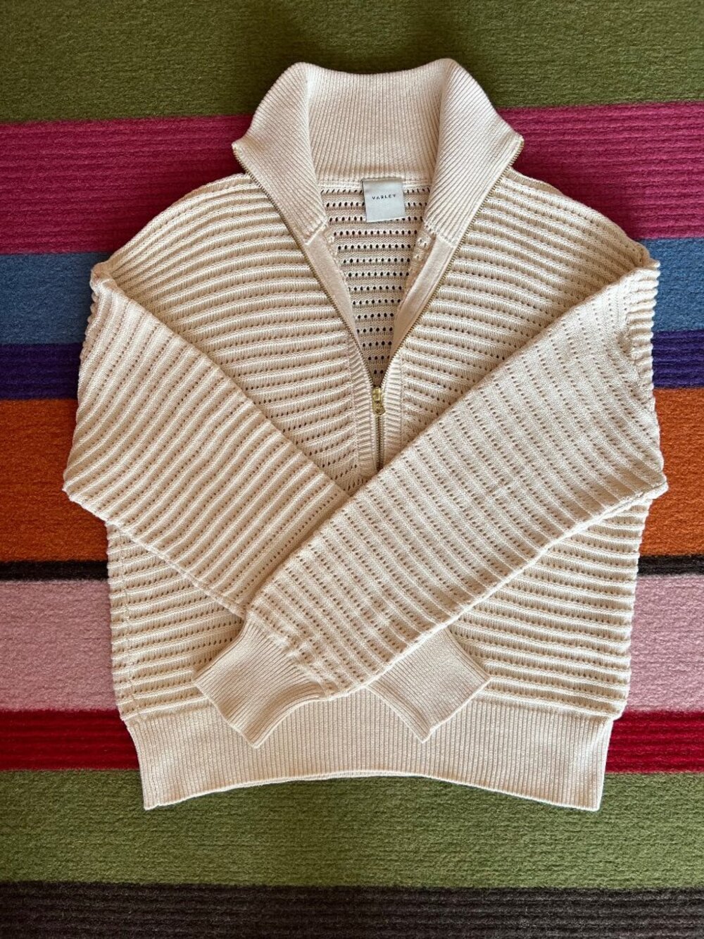 💕 Excellent Condition Varley Tara Half Zip Knit Sweater